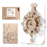3D Puzzles for Adults Wooden Clock kit DIY Build Mechanical Wall Clock Hanging Pendulum Clock Puzzle Gift for Aldult and Teens Jigtoy
