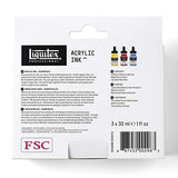 Liquitex Professional Acrylic Ink, 1-oz (30ml), Essential Color Set, Set of 3 Liquitex