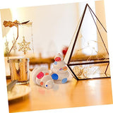 ADOCARN 10pcs Wood Christmas Tree Wood Cake Mini Unfinished Christmas Homemade Ornaments Unfinished Wooden Tree DIY Painted Wooden Ornaments Wooden ADOCARN