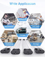 Ensenior 4 Pack Linkable LED Utility Shop Light, 4 FT, 4400 High Lumens, 36W Equivalent 280W, 5000K Daylight, 48 Inch Shop Light for Garage, Surface Ensenior