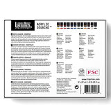 Liquitex Professional Acrylic Gouache Paint, 12 x 22ml (0.74-oz), Essentials Set Liquitex