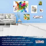U.S. Art Supply 30 x 48 inch Stretched Canvas 12-Ounce Triple Primed, 6-Pack - Professional Artist Quality White Blank 3/4" Profile, 100% Cotton, U.S. Art Supply