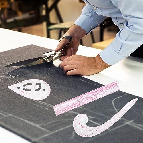 9 Styles French Sewing Curve Rulers, French Metric Ruler DIY Sewing Ruler Set Curve Metric Ruler Metric Sewing Measuring Tools for Designers, Pattern Tkocisa