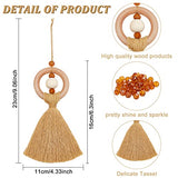 FREEBLOSS 8 Set Macrame Angel Car Hanging Ornament Macrame Kit for Beginners Macrame Car Charm Handmade Boho Car Rear View Mirror Charms for Car FREEBLOSS