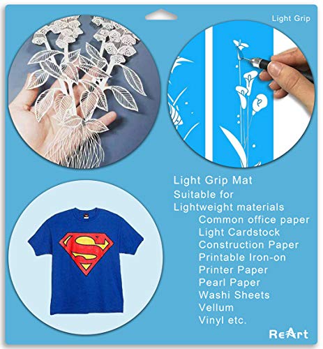 ReArt Cutting Mat Variety 6 Packs for Silhouette Cameo 4/3/2/1 - Strong, Standard, Light Grip, 12in x 12in x 3 Packs, 12in x 24in x 3 Packs. ReArt