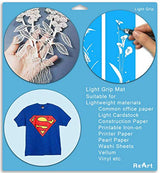 ReArt Cutting Mat Variety 6 Packs for Silhouette Cameo 4/3/2/1 - Strong, Standard, Light Grip, 12in x 12in x 3 Packs, 12in x 24in x 3 Packs. ReArt