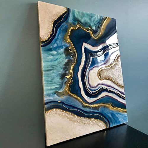 Falling in Art Unfinished Birch Wood Panels Kit for Painting, Wooden Canvas 2 Pack of 24 x36 Studio 1’’ Deep, Cradle Boards for Pouring, Art, Crafts, Falling in Art