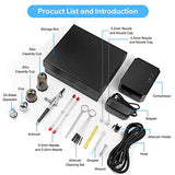 COSVII 40 PSI Airbrush Kit, Multi-Function Dual-Action Airbrush Set, Air Brush Kit with Air Compressor 3 Gears Pressure Adjustable for Painting Art COSVII