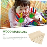 KALLORY 5pcs Board Basswood Carving Blocks Nativity Craft Blank Wood Slices Plywood for Engraving Unfinished Wood Blocks Plywood Squares Wood Veneer KALLORY