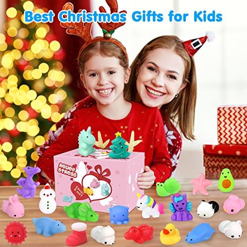 75Pcs Squishies Mochi Squishy Toys Party Favors for Kids Kawaii Mini Squishies Animal Stress Relief Toy Bulk Treasure Box Toys for Classroom Prizes FLY2SKY