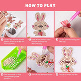 Labeol 42Pcs 5D Diamond Painting Stickers Kits for Kids Arts and Crafts for Kids Ages 8-12 Easy to DIY Creative Diamond Mosaic Sticker Craft by Labeol