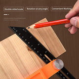 Fomgeely Horizontal Sliding T-Bevel Gauge, Level Tool, T-bevel Ruler with Horizontal and Vertical Bubble, Carpenter Squares Measuring Earthtec