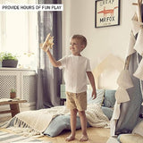 TOYANDONA 3 Pack Wooden DIY Crafts Plane, Mini Assemble Painting Airplane Model Toys Wood 3D Puzzles Construction Kits for Kids School Craft Decor TOYANDONA