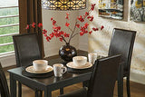 Signature Design by Ashley Kimonte Rectangular Dining Room Table, Black Signature Design by Ashley