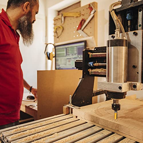 UTRUSTTO Pattern Flush Trim Router Bits 1/4 Inch Shank, Bottom Bearing Flush Trim Router bit Set, Cutting Diameter: 1/2", Cutting Height Respectively UTRUSTTO