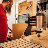 UTRUSTTO Pattern Flush Trim Router Bits 1/4 Inch Shank, Bottom Bearing Flush Trim Router bit Set, Cutting Diameter: 1/2", Cutting Height Respectively UTRUSTTO