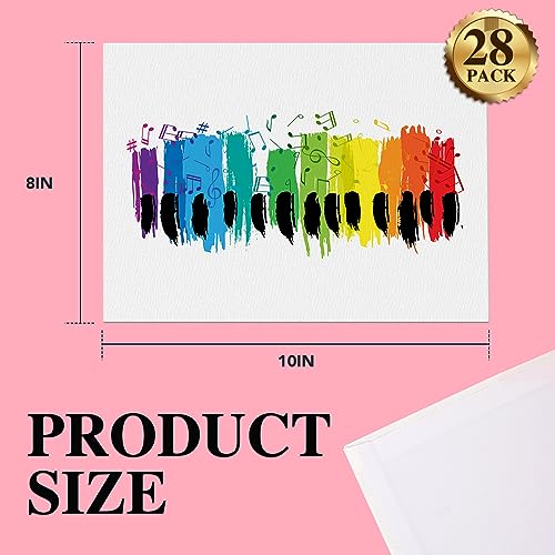 ESRICH Canvas Boards for Painting 8x10in,28 Pack Bulk Canvases for Painting - 100% Cotton Canvas Panels for Oil, Acrylic & Watercolor Painting. ESRICH