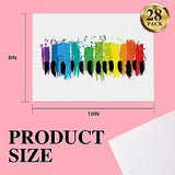 ESRICH Canvas Boards for Painting 8x10in,28 Pack Bulk Canvases for Painting - 100% Cotton Canvas Panels for Oil, Acrylic & Watercolor Painting. ESRICH