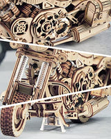 ROKR 3D Wooden Motorcycle Puzzle-Wood Model Car Kits to Build for Adults-Brain Teaser Gearjits Puzzle-1:8 Scale Cruiser Motorcycle as A Gift for ROKR