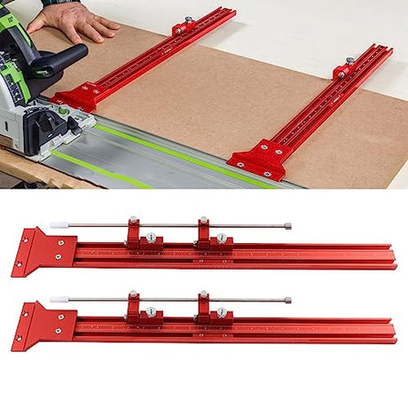 FTVOGUE Parallel Guide Rail System Circular Saw Track Set Woodworking 90 Degree Guide Rail Joining Set T-Track Miter Track Guide Auxiliary Tool for FTVOGUE