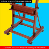 MEEDEN Extra Large Easel Stand for Painting, Adjustable 75" to 145"H,Holds Canvas up to 93",H Frame Studio Heavy Duty Art Easel for MEEDEN