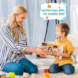 14 PC Safe Kids Knife Kitchen Set Real Cooking with Cleaning Tools,Toddler Toys for Girls Boy Age 2-10,Montessori Toys for 2+ Year Old,Gifts for 2 3 Salufo