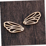 COHEALI 50pcs Wooden Gift Tag Unfinished Wood Shapes Wood Cutouts to Paint Wooden Craft Shapes Wood Cutouts for Crafts Wood Cutout Shapes Wooden COHEALI