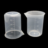 8 Pcs Epoxy Mixing Cups, 100ml/3.4oz Plastic Graduated Cup Clear Measuring Cup for Mixing Paint, Stain, Epoxy, Resin MYYZMY