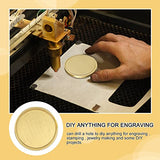 Blank Brass Challenge Coin Laser Engraving Coins Blanks 40 mm with Acrylic Protection Box for DIY Crafts Birthday Travel Commemorative Collection Rainteam