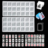 W-LOVE Mahjong Dice Epoxy Resin Casting Mold Resin Silicone Molds for DIY Craft Project Mahjong Game Set, Multicolor W-LOVE