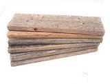 Rustic Weathered Reclaimed Wood Planks for DIY Crafts, Projects and Decor (12 Planks - 12" Long) Rockin' Wood