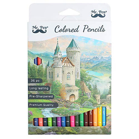 Mr. Pen- Colored Pencils, 36 Pack, Soft Core, Colored Pencils for Adult Coloring, Coloring Pencils, Color Pencils for Kids, Color Pencil Set, Mr. Pen