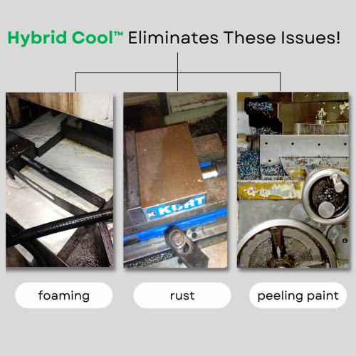 Advanced General Purpose Coolant for Cutting and Grinding Machine Shop Operations | Ultimate Human/Enviro Friendly | Fusion Hybrid Cool (1 Gallon) Fusion Chemical