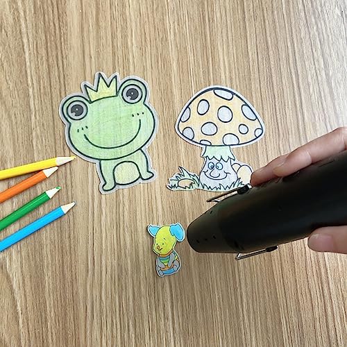 mofa Resin Heat gun,6.6ft Cable 300W Hot Air Gun for Crafting,Acrylic Paint Dryer Multi-Purpose Electric Heating Nozzle (Black Temp Regulation) mofa