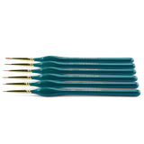 Transon Detail Thin Paint Brush Set 6pcs for Model Minature Craft and Art Painting Green TRANSON
