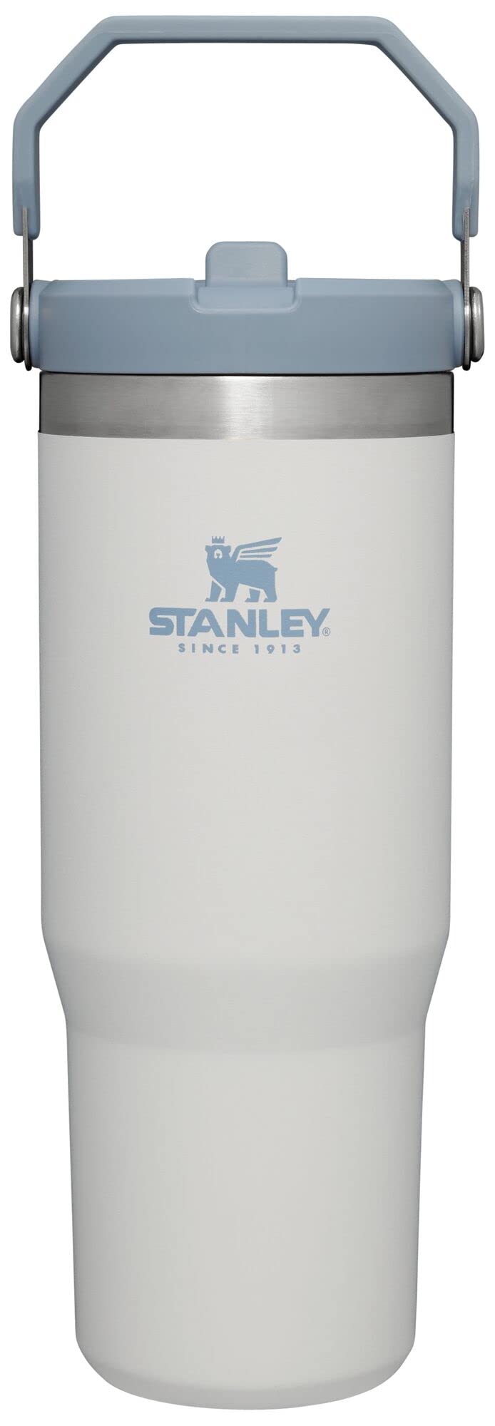 Stanley IceFlow Stainless Steel Tumbler with Straw - Vacuum Insulated Water Bottle for Home, Office or Car - Reusable Cup with Straw Leak Resistant - WoodArtSupply