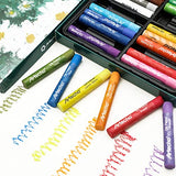 Artecho Oil Pastels Set of 24 Colors, Soft Oil Pastels for Art Painting, Drawing, Blending, Oil Crayons Pastels Art Supplies for Artists, Beginners, Artecho
