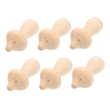 NOLITOY 10pcs Wooden Mushroom DIY Wood Mushroom Unfinished Wood Toy Wooden Peg Dolls Wooden People Body Unpainted Wood Mushroom Home Decorations NOLITOY
