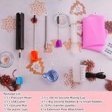 Rechargeable Epoxy Resin Mixer,USB Handheld Electric Resin Mixer for Mixing Epoxy Without Bubbles, Resin Stirrer for Tumblers Epoxy, Resin Molds, WAQONUY