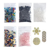 3-5mm Crystal Crushed Stone for Resin Art Supplies Kit，Stone Crushed Crystal Quartz Resin Accessories for Resin Art,Crafts,Molds, Pieces Irregular Mutochy