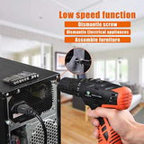 jar-owl 16.8V Tool Kit with Drill, 247 In-lb Torque, 0-1300RMP Variable Speed, 10MM 3/8'' Keyless Chuck, 18+1 Clutch, 1.3Ah Li-Ion Battery & Charger jar-owl