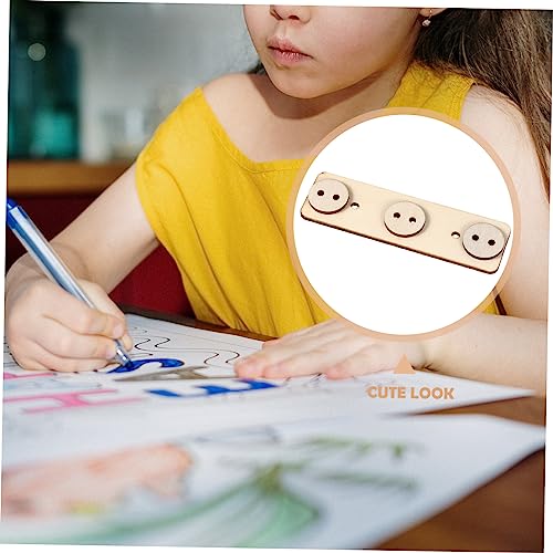 CORHAD 5 Sets Doodle Puzzle Wood Chips Kids Educational Toys Interactive Toys DIY Wooden Chips Graffiti Wooden Chips Wood Decor Toy for Kids Fine CORHAD