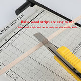 iUoczi 12 Pack Square Wood Dowel Rods 1/2x1/2x12 Inch Balsa Wood Sticks Natural Wood Color Unfinished Wood for Cricut Maker Make Models of House iUoczi