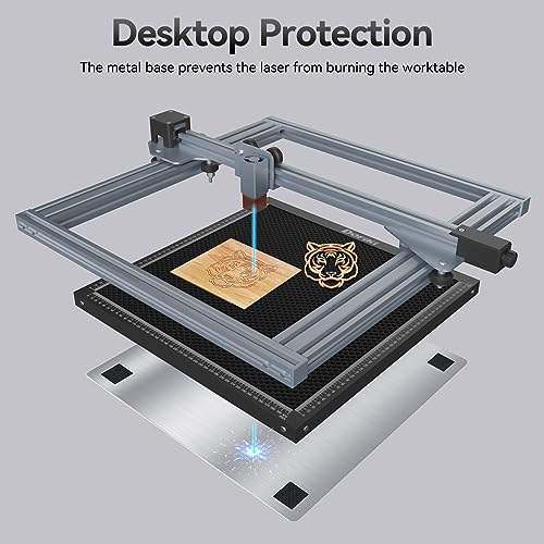 Dofiki Honeycomb Laser Bed 400x400mm Magnetic Steel Honeycomb Working Table for Laser Engraver, Honeycomb Panel with Metal Tray for Laser Cutting - WoodArtSupply