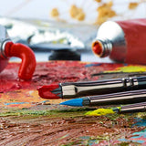 Transon Artist Paint Brush Set of 12 and 12-Color Face Body Paint Palette TRANSON