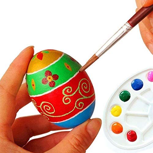 SallyFashion 15Pcs Unpainted Wooden Fake Easter Eggs for Children DIY Game,Kitchen Craft Adornment,Wood Eggs for Encouraging Hens to Lay Eggs - WoodArtSupply