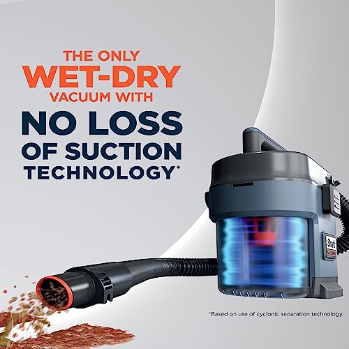 Shark VS101 MessMaster Portable Wet Dry Vacuum, Small Shop Vac, 1 Gallon Capacity, Corded, Perfect for Pets & Cars, AnyBag Tech, Self-Cleaning,
