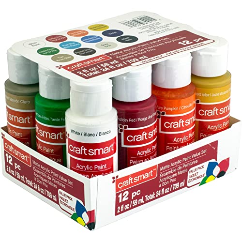 MICHAELS Craft Smart™ Matte Acrylic Paint Value Set - WoodArtSupply