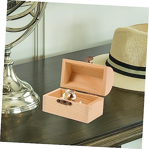 Unomor 2Pcs big wooden box Storage rack decorative boxes for storage dried flower box Jewelry box manual wooden box jewelry unfinished wood bin Unomor