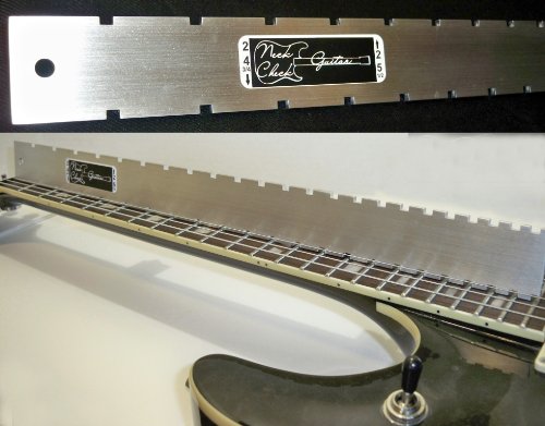 MADE IN USA Guitar Neck Straight Edge (Notched) Luthier Tool. Fits Fender/Gibson & Most Electrics - WoodArtSupply